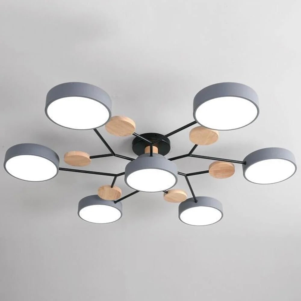 Energy Efficient Semi Flush Ceiling Light LED Chandelier