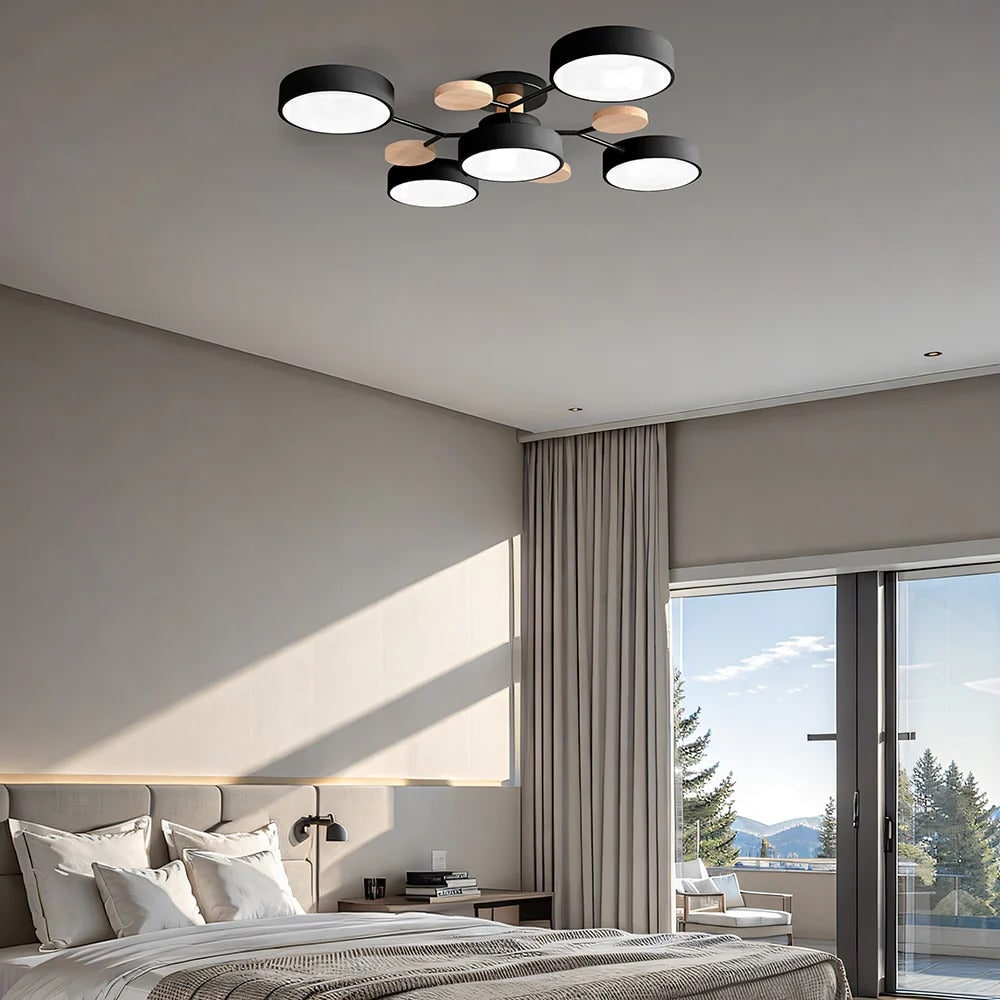 Energy Efficient Semi Flush Ceiling Light LED Chandelier