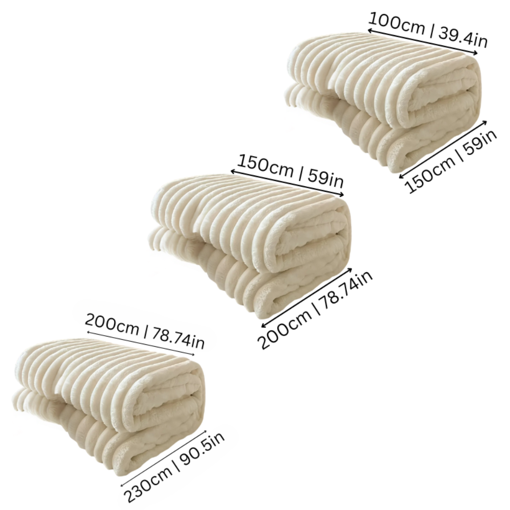 Fleece Throw Blanket Soft Cozy Plush Faux Fur
