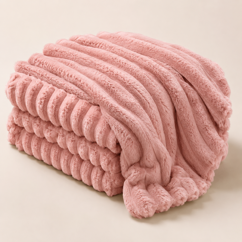 Fleece Throw Blanket Soft Cozy Plush Faux Fur