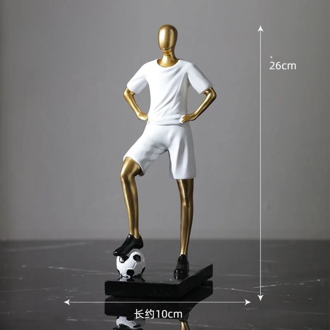 Creative Football & Basketball Player Resin Statue Ornament for Home & Office Decor