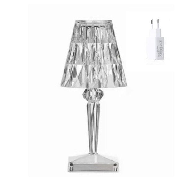 Rechargeable Wireless Diamond-Effect LED Table Lamp