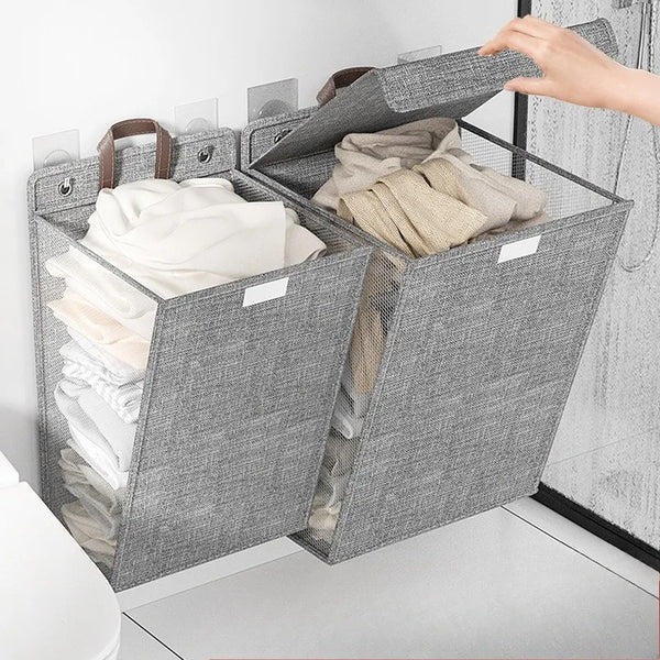 Wallora foldable wall-mounted laundry basket