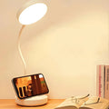 LED Desk Lamp with USB Charging | Adjustable Swan-Neck Reading Light