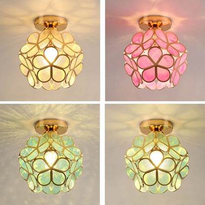 Nordic Petal Aisle Ceiling Lamp | Elegant Corridor & Bedroom Light
