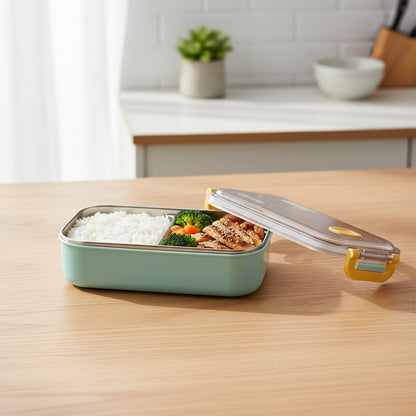 Insulated Meal Prep Container - 304 Stainless Steel Food Storage Box for Lunch, Work, School, Travel, Keeps Food Fresh