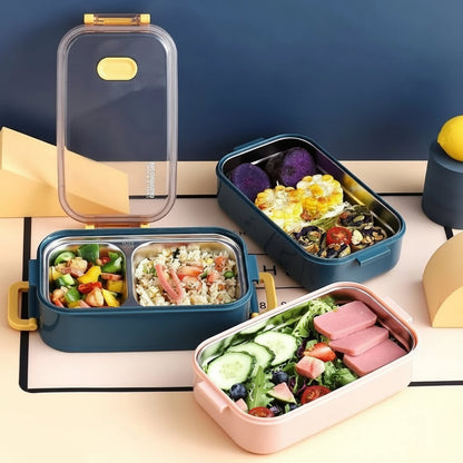 Insulated Meal Prep Container - 304 Stainless Steel Food Storage Box for Lunch, Work, School, Travel, Keeps Food Fresh