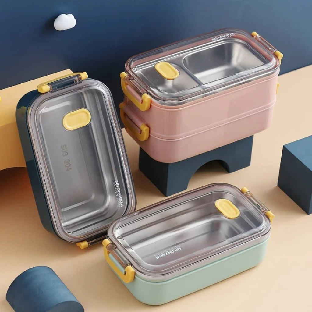 Insulated Meal Prep Container - 304 Stainless Steel Food Storage Box for Lunch, Work, School, Travel, Keeps Food Fresh