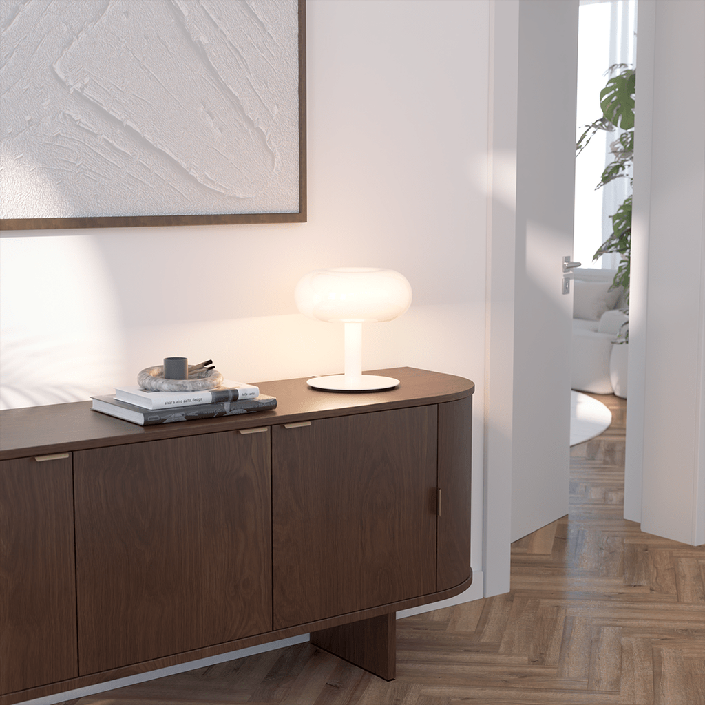 Modern Table Lamp Crystal LED Touch Dimmable Base Glass