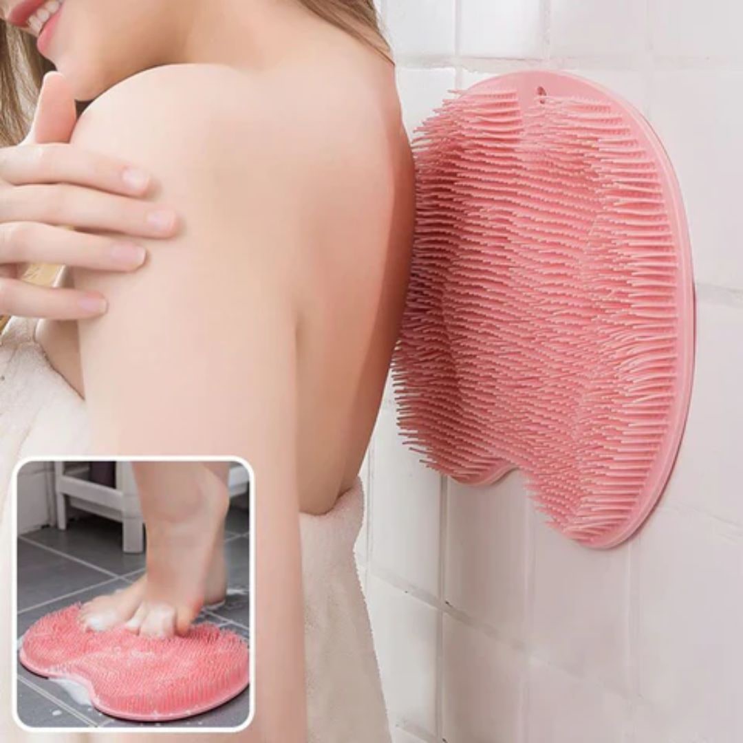 Non-Slip Bath Mat Scrub Foot Back Cleaning