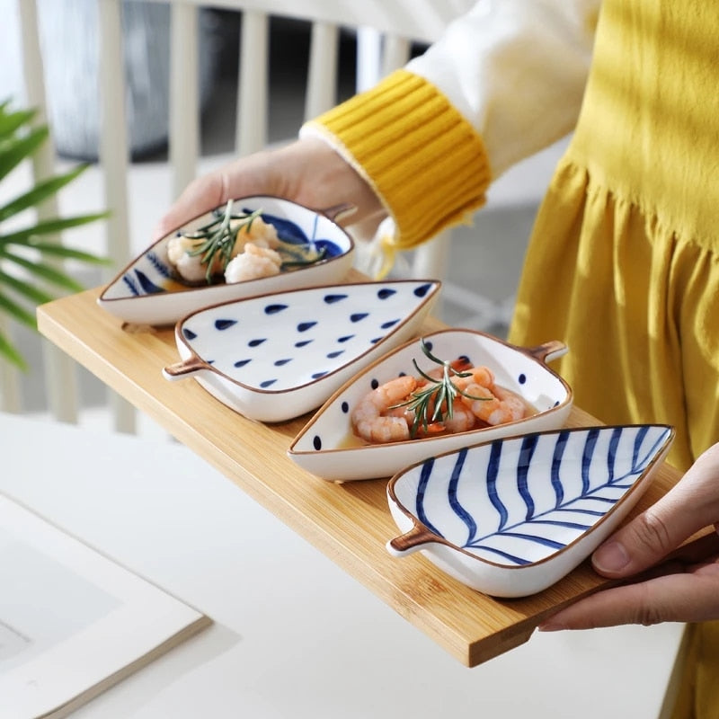 Leaf Shape Ceramic Saucer