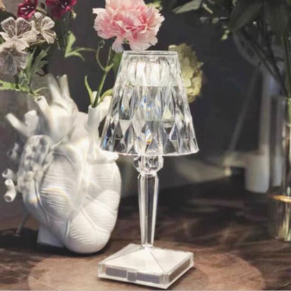 Rechargeable Wireless Diamond-Effect LED Table Lamp