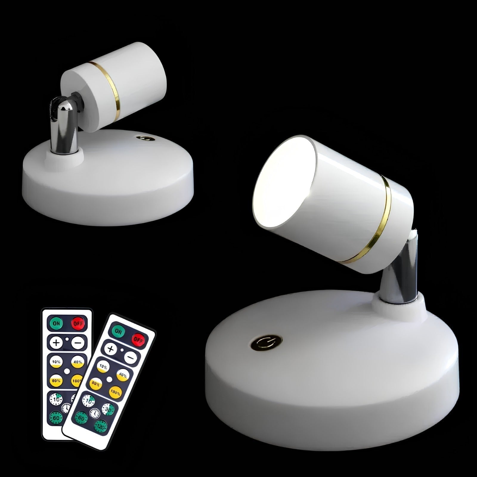 Wall Sconce Battery Operated Modern Adjustable LED Spotlight